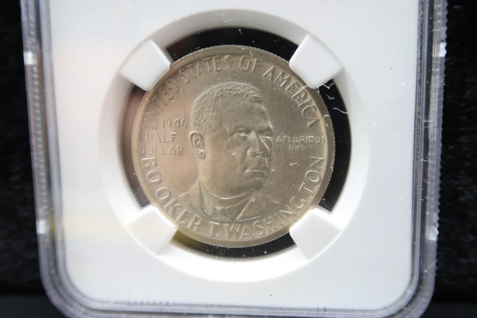 Vtg Coin 1946-S Booker T. Washington Half Dollar NGC MS-63 Silver - Image 4 of 4