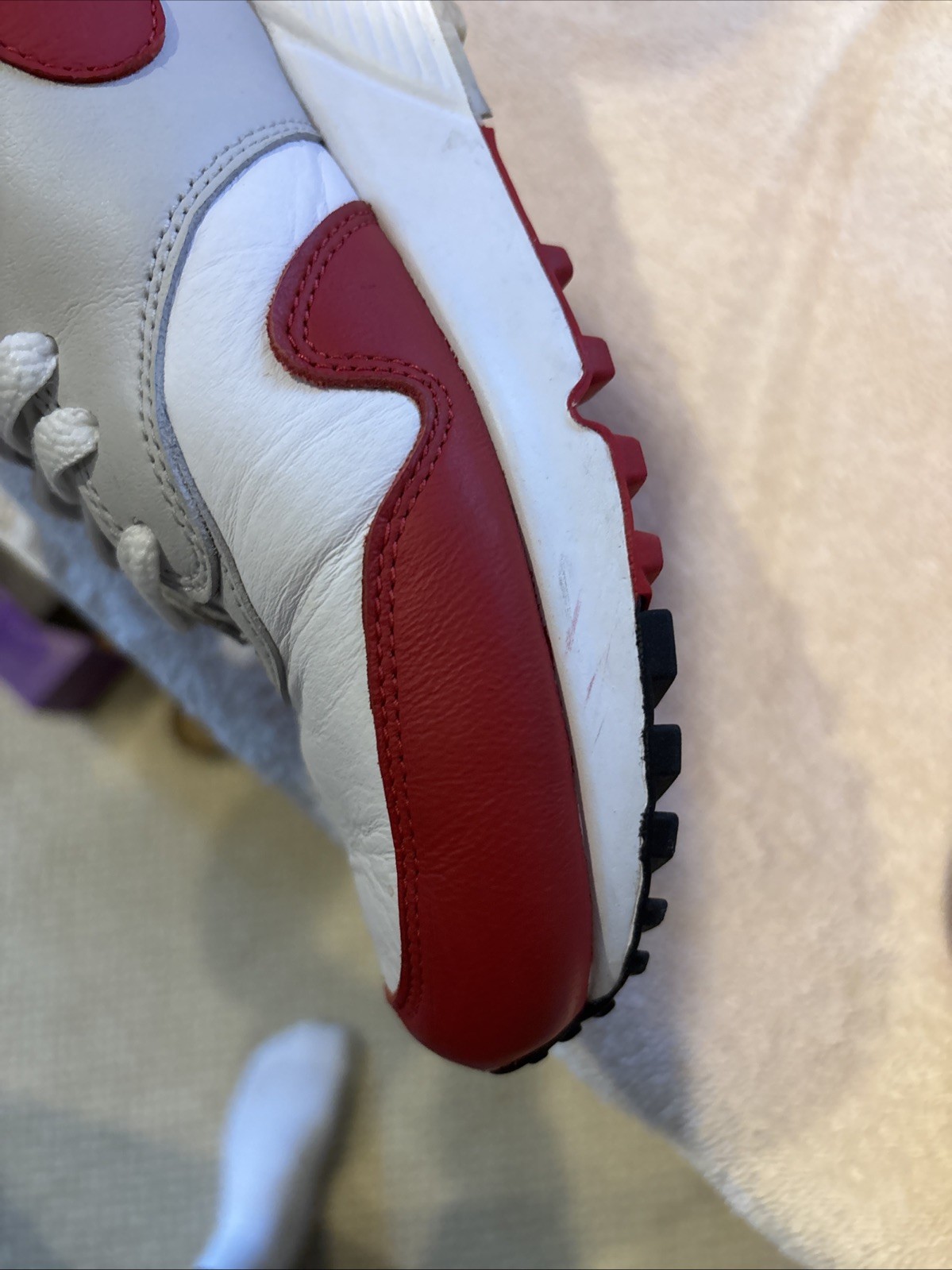 Nike Air Max 90/1 OG University Red White Grey Men’s Size 8.5 AJ7695-100 No Box thumbnail 21