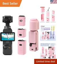 Silicone Protective Case Cover for DJI Osmo Pocket 3 Accessories Pink