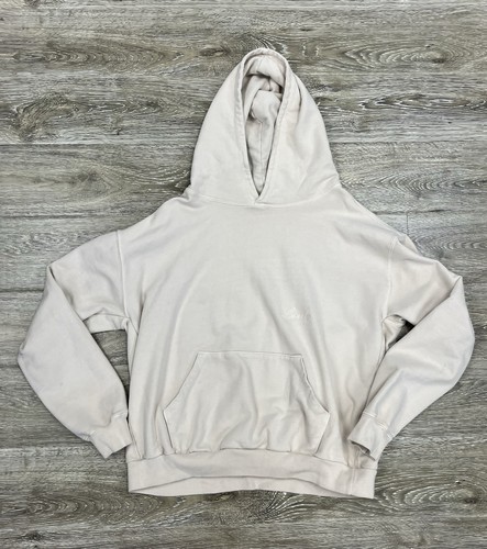 Lonely Ghost Sweatshirt Women’s L Beige Text Me When You Get Lonely - Picture 1 of 8