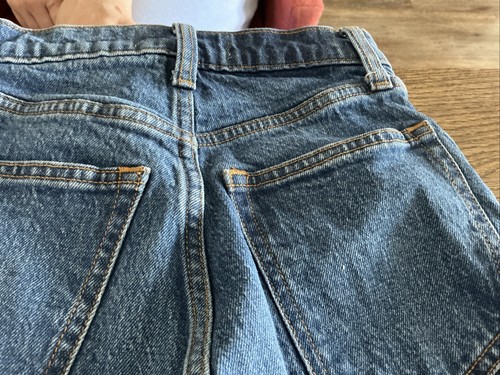 Pantalones de mezclilla rectos de tiro ultra alto Abercrombie and Fitch Curve Love The 90s talla 23 - Imagen 16 de 16