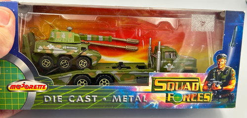 Majorette Squad Fuerzas Cuartel General Ultra Fuerzas Camión de Transporte y Tanque en Caja - Imagen 3 de 18