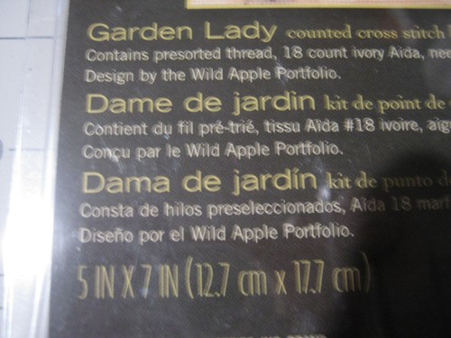 Dimensioni 70-65209 Garden Lady Croce Contata 18 Avorio Aida, 5'' x 7', - Foto 3 di 6