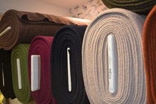 Merino Wool Plain Coloured Berets Scarf Coats Fabric Material - 140cm Wide
