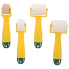 4 Pcs Seam Hand Pressure Roller Wallpaper Roller Wheel Plastic Roller Wheel