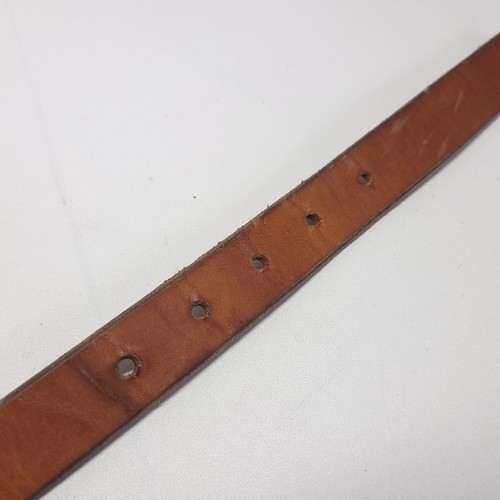 Schmetterling Schnalle Gürtel 32 Leder massiv Messing Boho Hippie braun Vintage - Bild 8 von 13