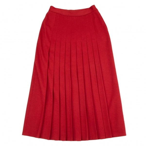 SONIA RYKIEL Wool Front Pleats Skirt Size S-M(K-103581) - Image 2 of 4