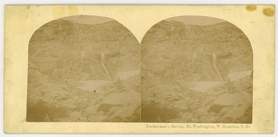 NEW HAMPSHIRE STEREOVIEW - Mt Washington - Tuckerman's Ravine - Langenheim 1850s