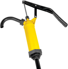 W54269 Yellow General Purpose Lever Action Barrel Drum Pump - Fits 15 to 55 Gall