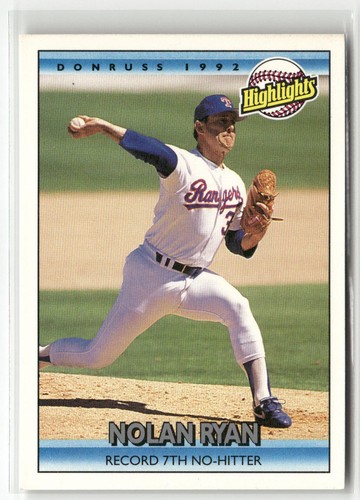 Donruss #154 1992 Nolan Ryan Texas Rangers - Imagen 1 de 2