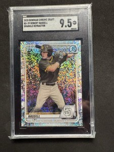 2020 Bowman Draft Chrome Robert Hassell Sparkle Refractor #BD-39 SGC 9.5