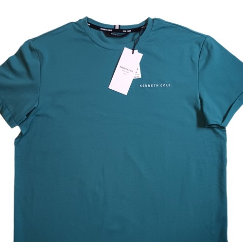 Camiseta Kenneth Cole New York Para Hombre Mediana Verde Manga Corta Para Hombre M - Imagen 9 de 10
