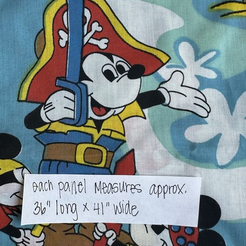 Set 2 pannelli tenda Topolino e Minnie Disney vintage blu Daffy Walt - Foto 2 di 12
