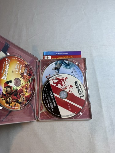 Incredibles 2 Best Buy Exclusive SteelBook (4K Ultra HD + Blu-ray, 3-Disc, 2018) - Picture 7 of 7