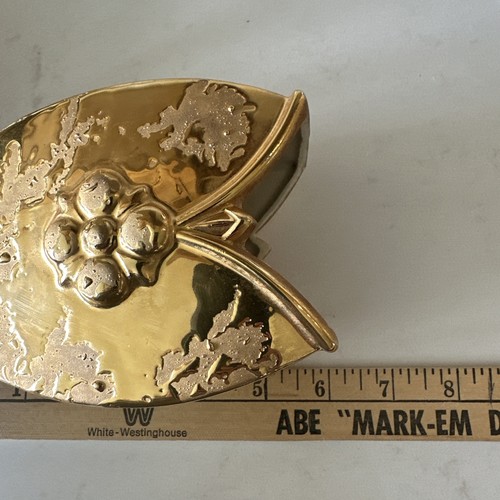 VTG Avon weeping gold 24k Tulip Shaped Vase Or Planter 6” Tall. See Sticker. - Picture 7 of 9