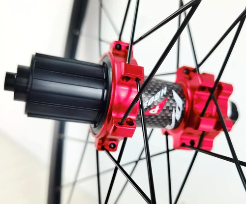 700C Gravel Road Bike Wheelset 24H Straight Rim 30mm Depth Disc Brake 6 Pawl Hub - Picture 23 of 36