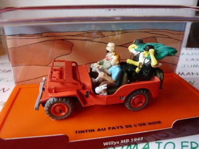 Lot 8 Voitures Miniatures Tintin – Editions Atlas 1/43, Zamac, Occasion