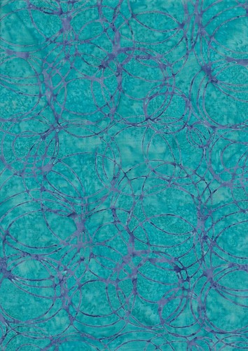 Mini JELLY ROLL 20 x 2,5" Strisce 100% Cotone Batik, Toni Blu, Verde e Rosa - Foto 11 di 13