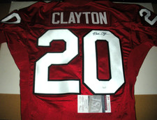 MARK CLAYTON LOUISVILLE CARDINALS JSA/COA SIGNED OFFICIAL LICENSED ADIDAS JERSEY