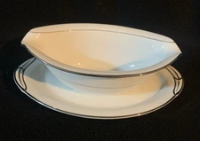 Noritake~Derry (5931)~Gravy Boat with Attached Underplate
