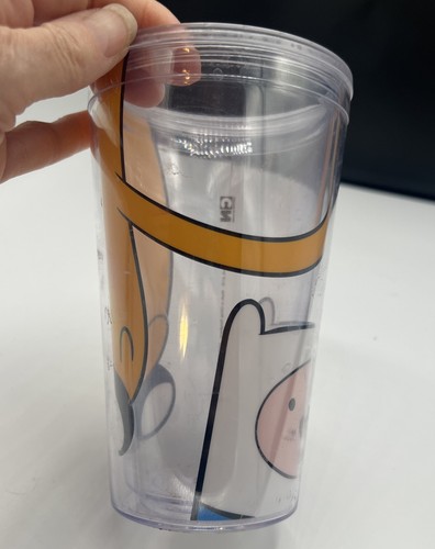 Adventure Time TV Series 18 oz. Acrylic Double Wall Travel Cup Used No Top - Picture 5 of 10