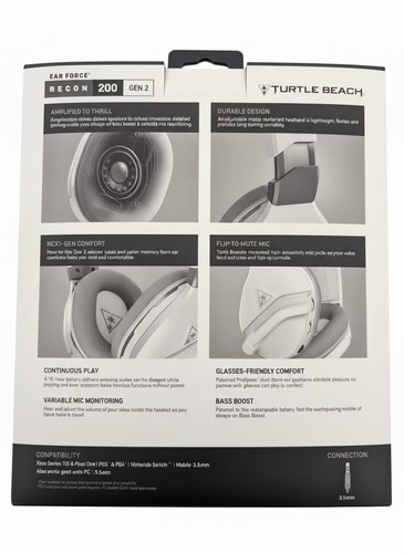 Turtle BEACH Recon 200 Gen 2 Powered Gaming Headset *NEW IN BOX*FREE SHIPPING* - Picture 2 of 4