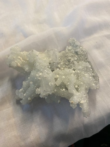 Prehnite, Pseudomorph after Laumontite Exceptional Zeolite Specimen India (28A) - Picture 2 of 7