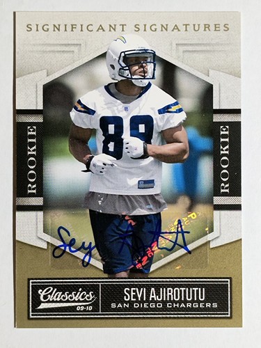 Classics Significant Signatures Gold #191 2010 Seyi Ajirotutu/499 - Imagen 1 de 2