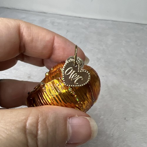 Old World Christmas Christmas Tree Ornament Gold Glitter Snail Glass Blown - Picture 9 of 10