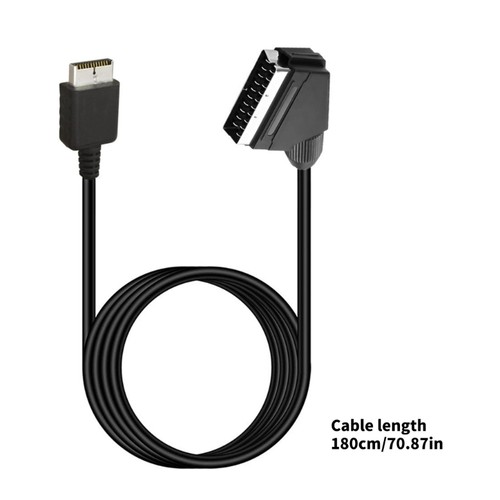 SCART Video Sound Leads For PS1 2 3 Gaming Consoles 180cm RGBs Enhanceds - Picture 8 of 8
