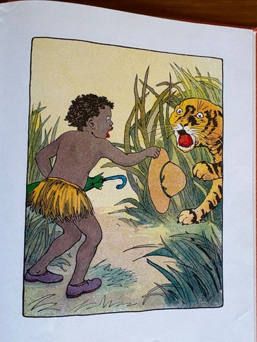 GESCHICHTE DES KLEINEN SCHWARZEN SAMBO mit 24 farbigen Illustrationen um 1940 HC/DJ DONOHUE - Bild 9 von 15