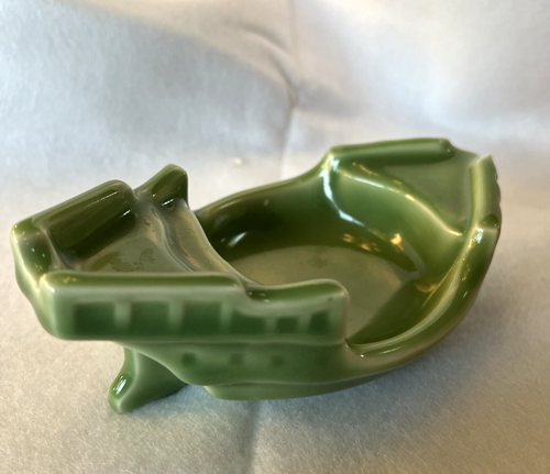 Rookwood Bowl Boat Open Ship Shape Dish 6" UNIQUE #6116 Green 1937 XXXVII - Picture 3 of 11