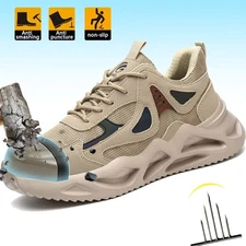 New Mesh Lightweight Work Sneakers Steel Toe Men Safety Shoes Breathable shoes