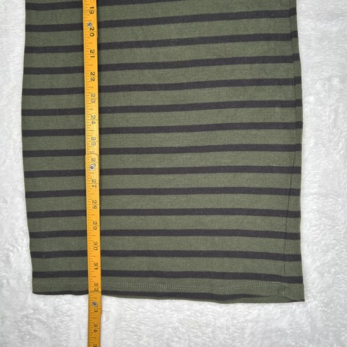 Zara Trafaluc Striped Mini Dress Women’s Small Green Black Bodycon - Picture 7 of 7