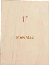 StewMac Neck Shims for Bass, Blank - 6 Pack of 1 Degree Shims