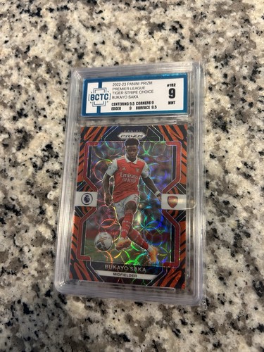2022/23 Panini Prizm Choice Tiger Stripe SP Arsenal Bukayo Saka