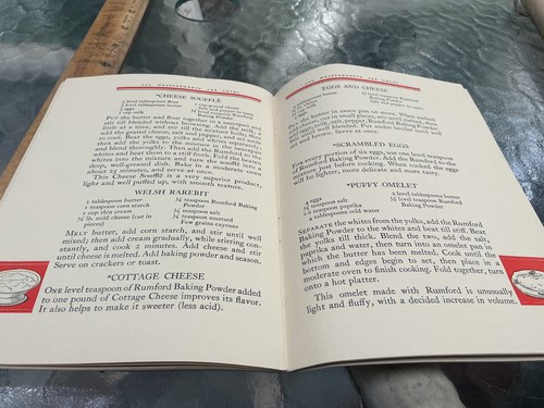 1931 Cookbook Giving Delicacy & Flavor To Daily Cooking,New Use Rumford,30p,vgd+ - Picture 11 of 17
