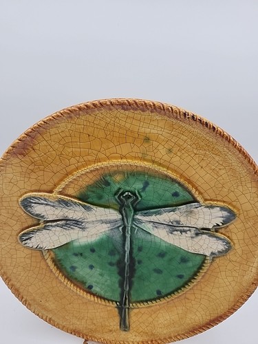 Department 56 10,25" Libelle Wandteller, Crackle Crazed Finish, helle Farben - Bild 4 von 24