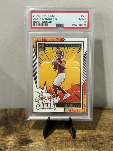 2024 Panini Donruss Bomb Squad Jayden Daniels #29 (RC) PSA 9