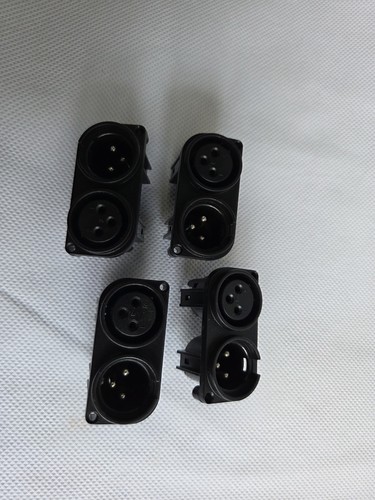 Presa XLR 31 x 3 pin maschio femmina montaggio a pannello telaio presa microfono connettore audio - Foto 3 di 6