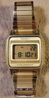 Seiko A914-5A09 Digital Alarm Chronograph Watch Gold Tone Vintage Working Japan!