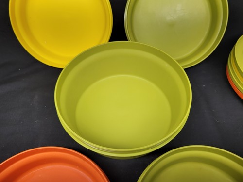 VTG Tupperware Harvest Colors Seal N Serve Bowl Storage With Lids Set Of 5 - Picture 7 of 13
