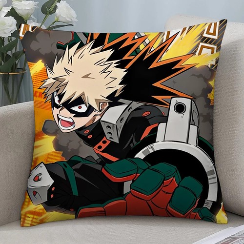 K-Katsuki Bakugo MHA Pillow Case Short Plush Pillow Covers Gift Cushion Cover - Picture 9 of 30