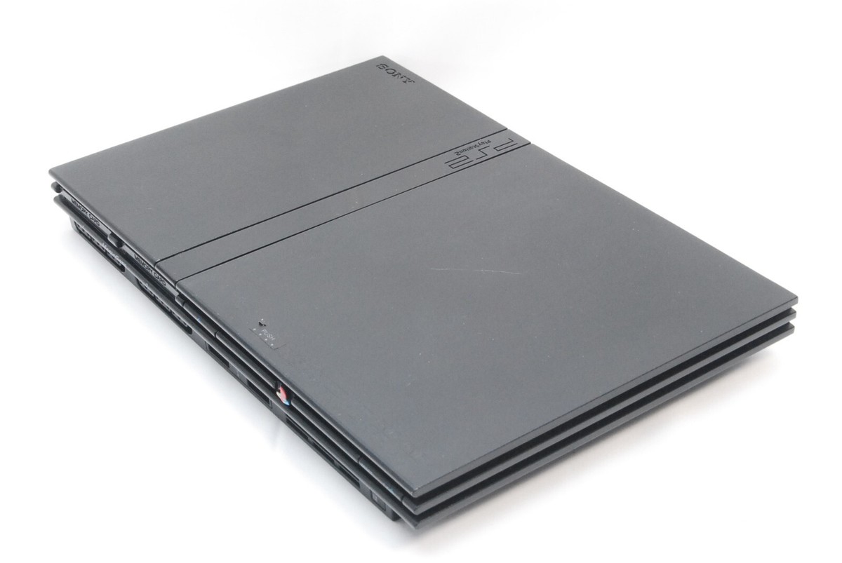 PS2(薄型) SCPH-70000 PS2 Slim Console System Black SCPH-70000 CB Game -NTSC-J