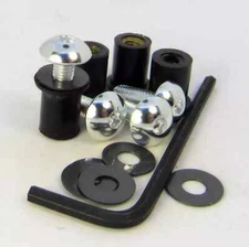 Honda CBR300R 2014+ Silver Aluminium 4 Bolt Screen Kit