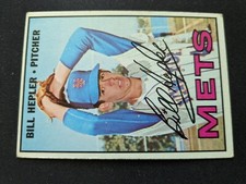 1967 Topps Baseball Card # 144 Bill Hepler - New York Mets (VG/EX)