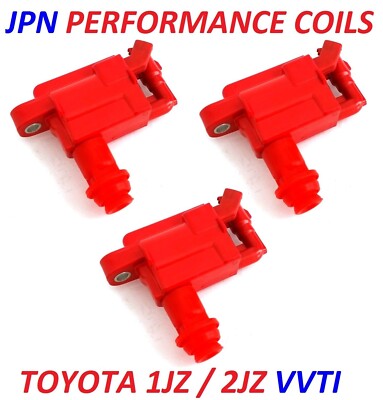 JPN PERFORMANCE COIL PACKS for 1JZ 2JZ VVTi SUPRA JZX100 CHASER LEXUS IS300 ARIS JPN PERFORMANCE COIL PACKS for 1JZ 2JZ VVTi SUPRA JZX100 CHASER LEXUS IS300 ARIS
