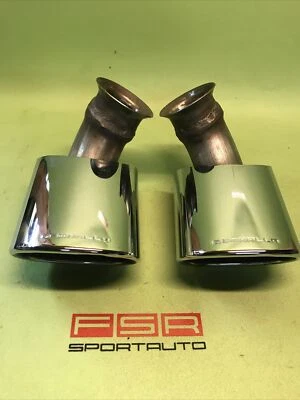 ORIGINAL Gemballa Porsche 996 Auspuff SPORT ENDROHRE Exhaust Tips New Neu - Bild 1 von 4
