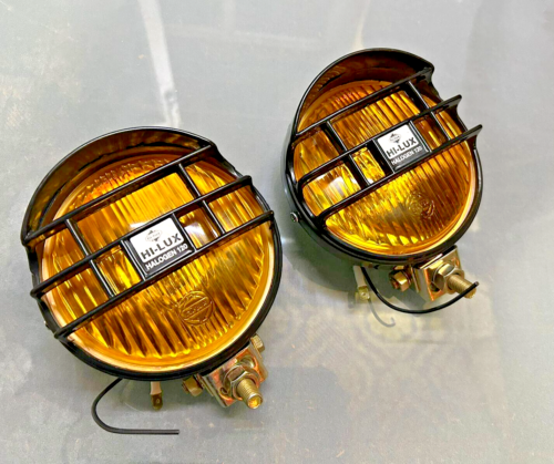 Yellow Lens With Grill Light Fog Lamp Clamp Holders For Suzuki Samurai Jimny @vm - Bild 1 von 4