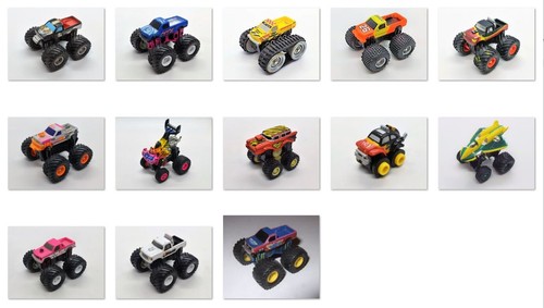 Micro Machines Monster Trucks Tuff Trax Tredz Spring & Steer - You Pick - Galoob